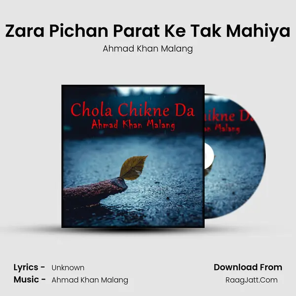 Zara Pichan Parat Ke Tak Mahiya MP3 Song by Ahmad Khan Malang Cover