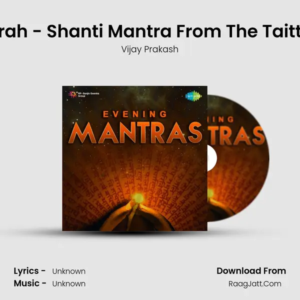 Aum Shano Mitrah - Shanti Mantra From The Taittriya Upanishad Cover