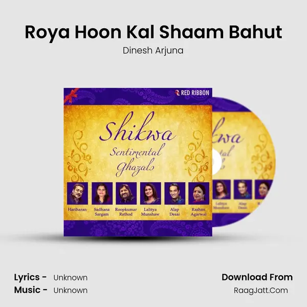 Roya Hoon Kal Shaam Bahut Cover