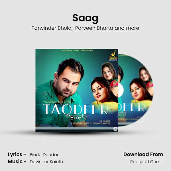 Saag MP3 Song by Parwinder Bhola Cover