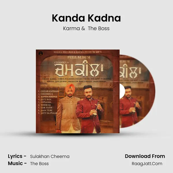 Kanda Kadna MP3 Song by Karma Cover