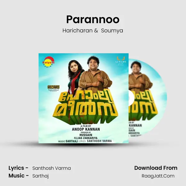 Parannoo MP3 Song by Haricharan Cover