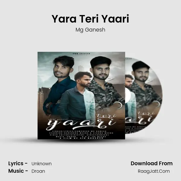 Yara Teri Yaari MP3 Song by Mg Ganesh Cover