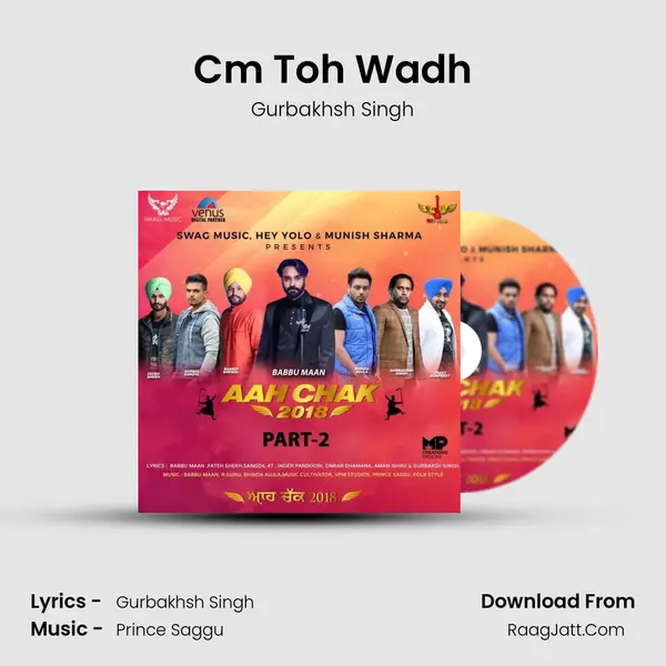Cm Toh Wadh MP3 Song by Gurbakhsh Singh Cover