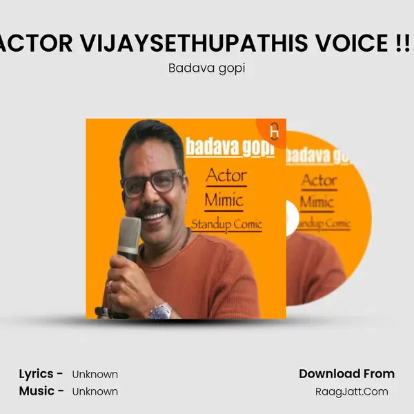 YOU TOO can perform ACTOR VIJAYSETHUPATHI'S VOICE !!!!!!, KPY Naveen REVEAL MP3 Song by Badava gopi Cover