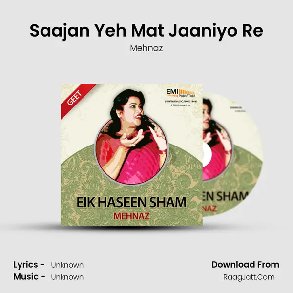 Saajan Yeh Mat Jaaniyo Re MP3 Song by Mehnaz Cover