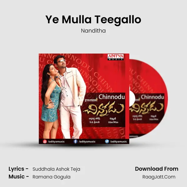 Ye Mulla Teegallo MP3 Song by Nanditha Cover