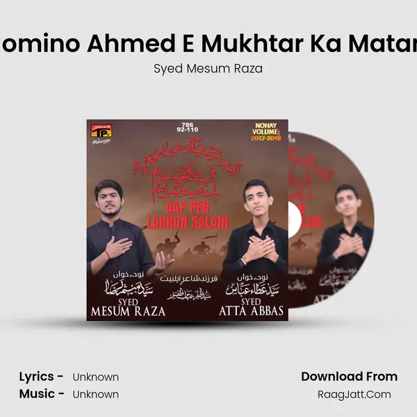 Momino Ahmed E Mukhtar Ka Matam MP3 Song by Syed Mesum Raza Cover