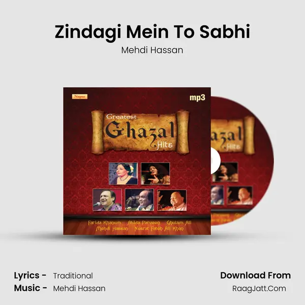 Zindagi Mein To Sabhi MP3 Song by Mehdi Hassan Cover