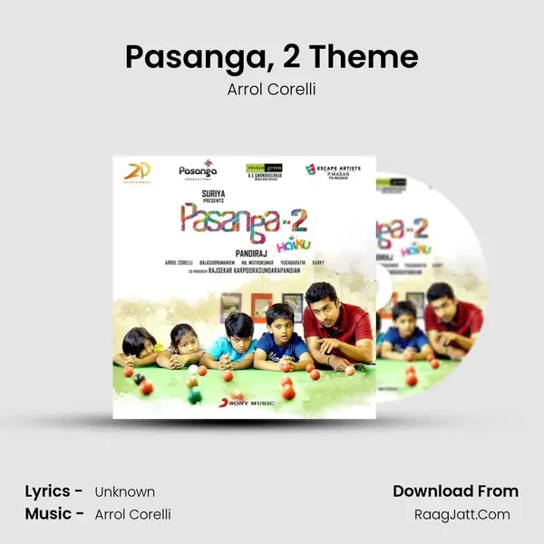 Pasanga, 2 Theme MP3 Song by Arrol Corelli Cover