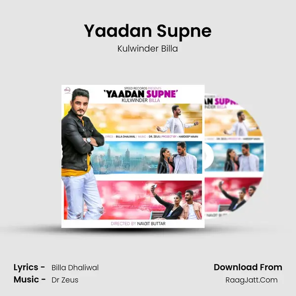 Yaadan Supne MP3 Song by Kulwinder Billa Cover