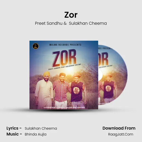 Zor MP3 Song by Preet Sandhu Cover