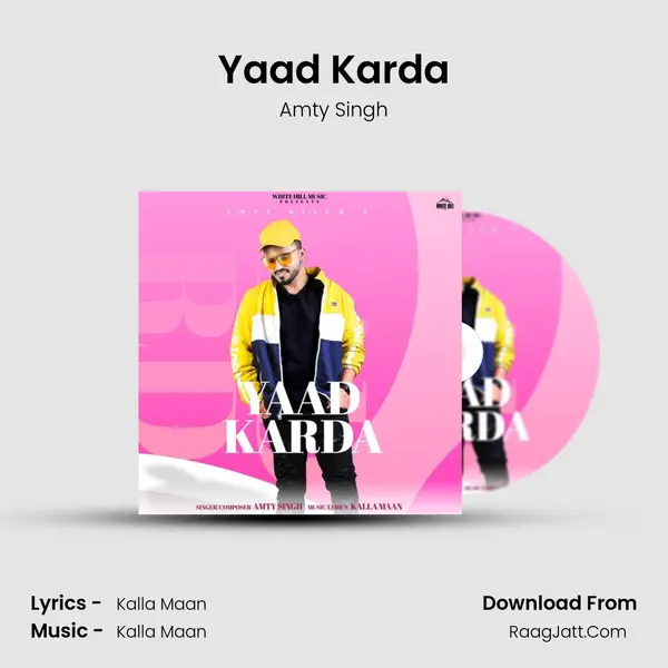 Yaad Karda MP3 Song by Amty Singh Cover