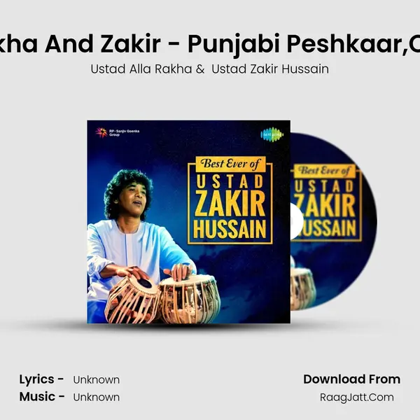 Tabla Recital - Allarakha And Zakir - Punjabi Peshkaar,Qaida,Khand Jati,Gats Cover