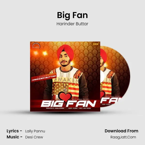 Big Fan MP3 Song by Harinder Buttar Cover