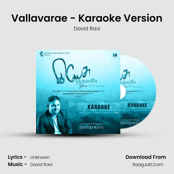 Vallavarae - Karaoke Version MP3 Song by David Ravi Cover