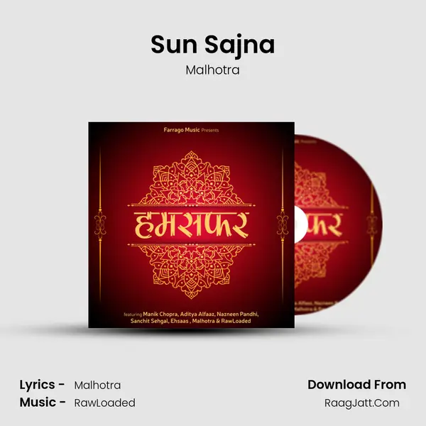 Sun Sajna MP3 Song by Malhotra Cover