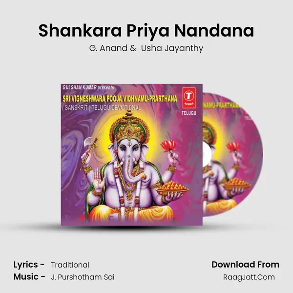 Shankara Priya Nandana MP3 Song by G. Anand Cover
