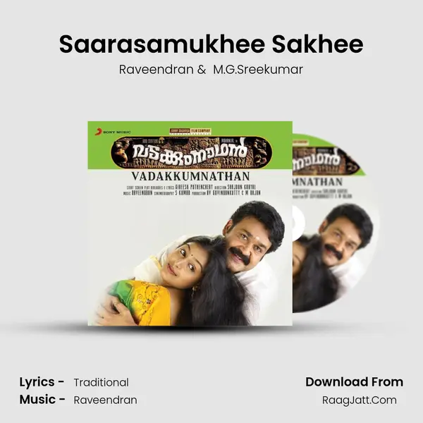 Saarasamukhee Sakhee MP3 Song by Raveendran Cover