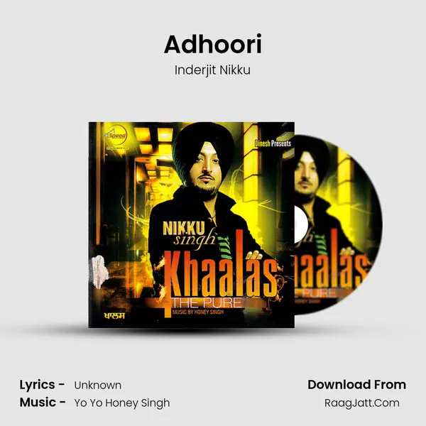 Adhoori MP3 Song by Inderjit Nikku Cover
