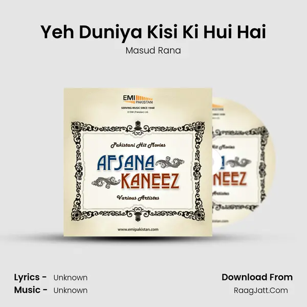 Yeh Duniya Kisi Ki Hui Hai MP3 Song by Masud Rana Cover