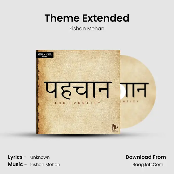 Theme Extended MP3 Song by Kishan Mohan Cover