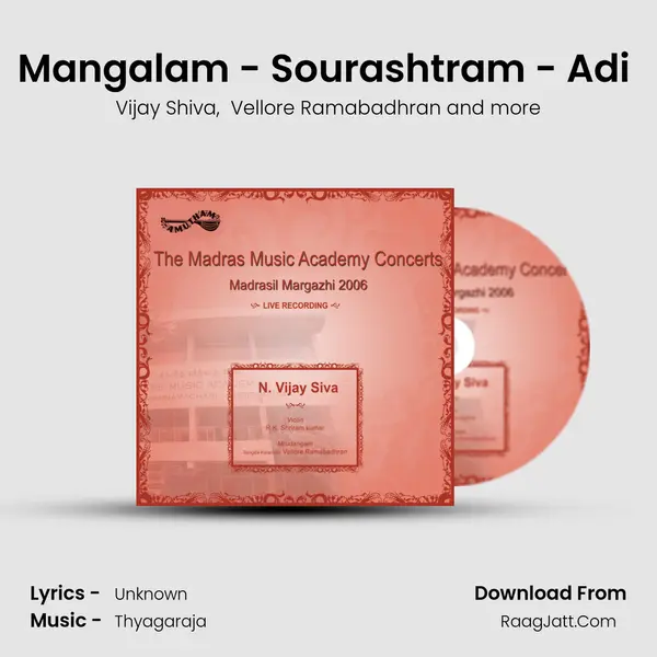 Mangalam - Sourashtram - Adi (Live) MP3 Song by Vijay Shiva Cover