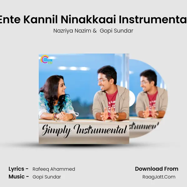 Ente Kannil Ninakkaai Instrumental MP3 Song by Nazriya Nazim Cover