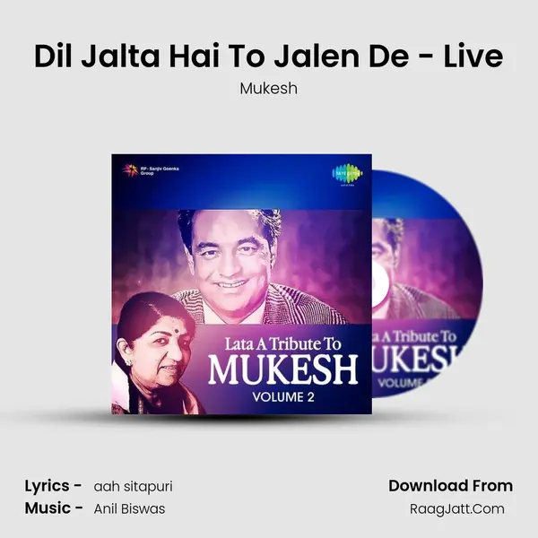 Dil Jalta Hai To Jalen De - Live MP3 Song by Mukesh Cover