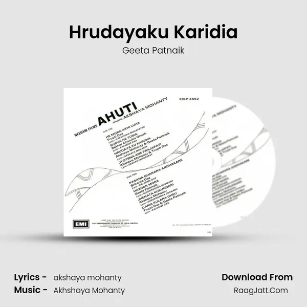 Hrudayaku Karidia MP3 Song by Geeta Patnaik Cover