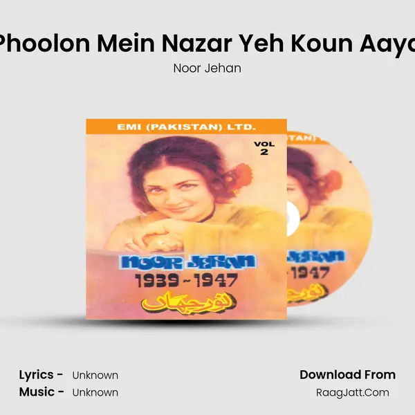 Phoolon Mein Nazar Yeh Koun Aaya MP3 Song by Noor Jehan Cover