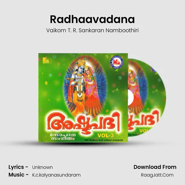 Radhaavadana MP3 Song by Vaikom T. R. Sankaran Namboothiri Cover