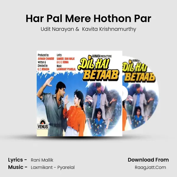 Har Pal Mere Hothon Par MP3 Song by Udit Narayan Cover