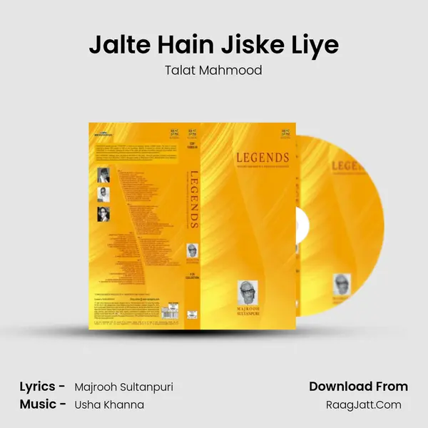 Jalte Hain Jiske Liye MP3 Song by Talat Mahmood Cover