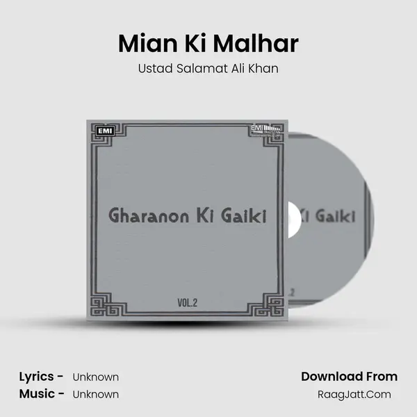 Mian Ki Malhar MP3 Song by Ustad Salamat Ali Khan Cover