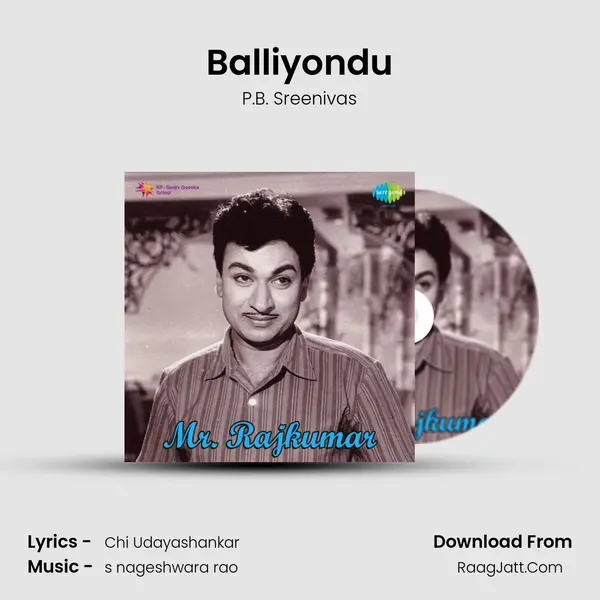 Balliyondu MP3 Song by P.B. Sreenivas Cover