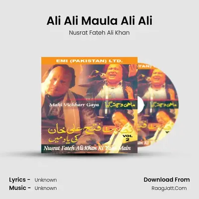 Ali Ali Maula Ali Ali Cover