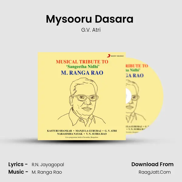 Mysooru Dasara (Live) MP3 Song by G.V. Atri Cover
