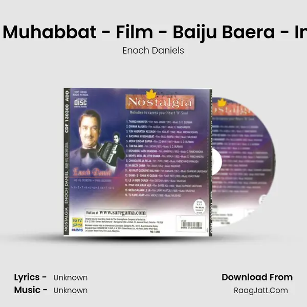 Bachpan Ki Muhabbat - Film - Baiju Baera - Instrumental MP3 Song by Enoch Daniels Cover