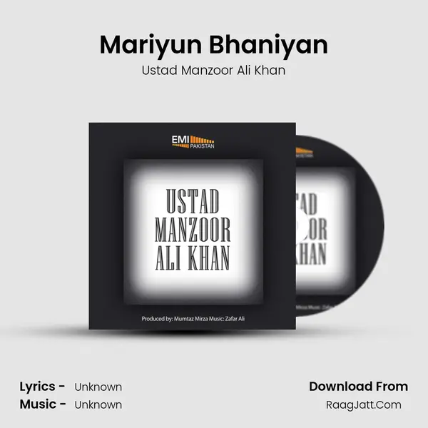 Mariyun Bhaniyan MP3 Song by Ustad Manzoor Ali Khan Cover