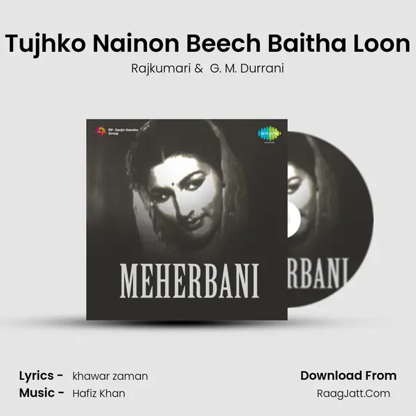 Tujhko Nainon Beech Baitha Loon MP3 Song by Rajkumari Cover