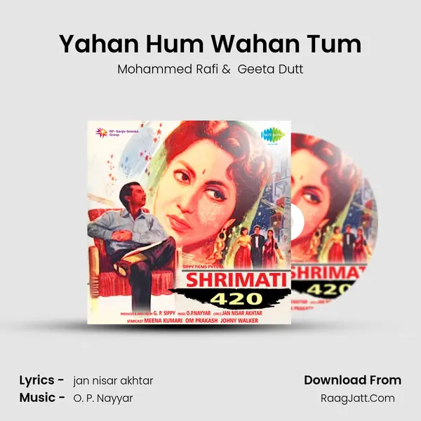 Yahan Hum Wahan Tum MP3 Song by Mohammed Rafi Cover