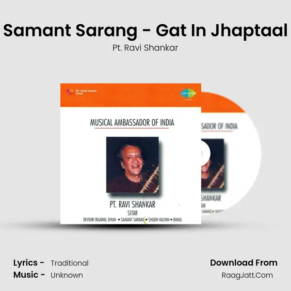 Samant Sarang - Gat In Jhaptaal MP3 Song by Pt. Ravi Shankar Cover