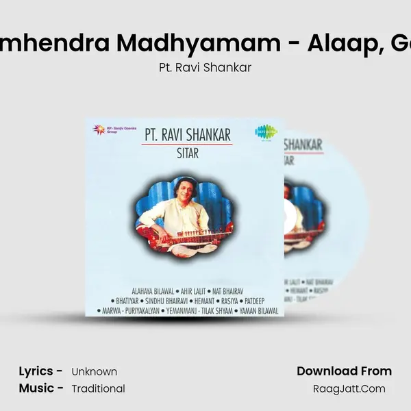 Simhendra Madhyamam - Alaap, Gat MP3 Song by Pt. Ravi Shankar Cover