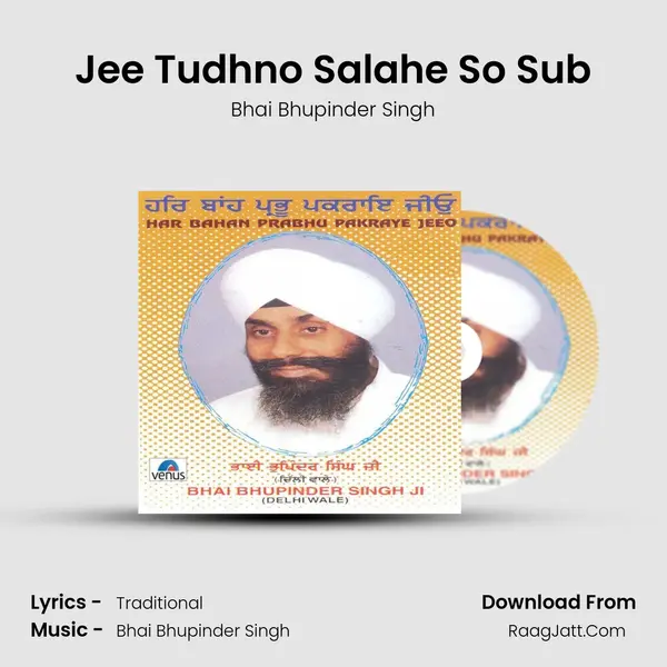 Jee Tudhno Salahe So Sub MP3 Song by Bhai Bhupinder Singh Cover