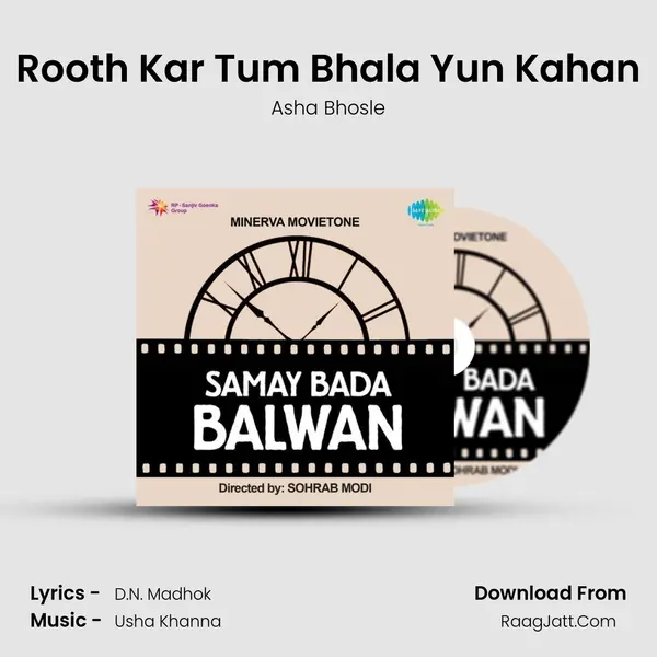 Rooth Kar Tum Bhala Yun Kahan MP3 Song by Asha Bhosle Cover