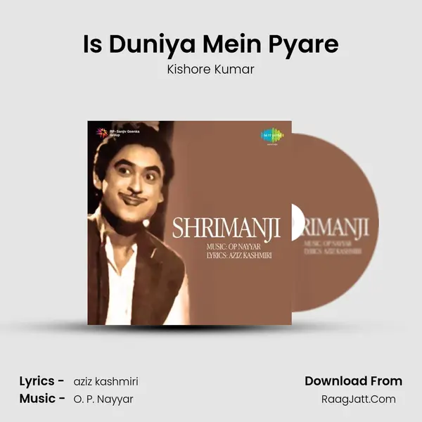 Is Duniya Mein Pyare MP3 Song by Kishore Kumar Cover