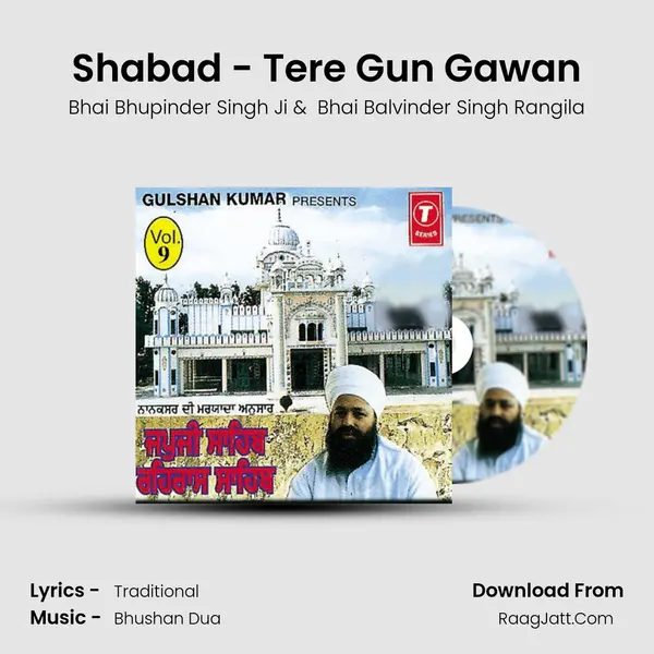 Shabad - Tere Gun Gawan MP3 Song by Bhai Bhupinder Singh Ji Cover