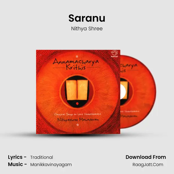 Saranu MP3 Song by Nithya Shree Cover