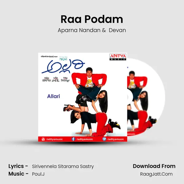 Raa Podam MP3 Song by Aparna Nandan Cover
